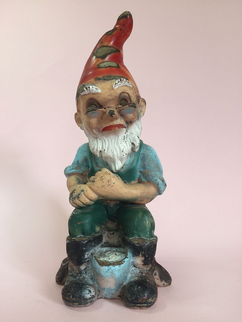 Rare 1930s ZEHO Vintage Black African GARDEN GNOME Dwarf