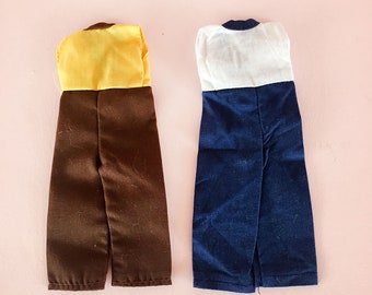 1950s Vintage Girl Doll Hard Plastic Jill Vogue Medford Ginny Clothes Fashions (2) Jumpsuit Pants Dungarees fits Virga Muffie Rosebud Ginger