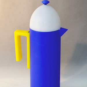 Vintage 1980s Italian Italy MEMPHIS MILANO ALESSI Pitcher Thermos La Cupola Aldo Rossi Expresso-look Coffeemaker Mid-Century Modern Design