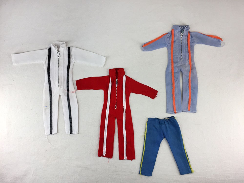 Lot De Fringues Vintage Big Jim – Tenues Complètes Mattel Pour Figurine
