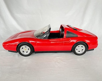 Voiture Barbie Ferrari Cabriolet Rouge Mattel 1986 - Vintage #3136 (manque Rétros)
