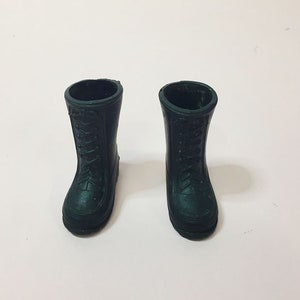 Rare Vintage Antique 1970s French CEJI ARBOIS/Mattel Big Jim Army Boots Shoes Palitoy GIJoe Action Joe Man Figure 60s Outfit Hasbro Boy Toy