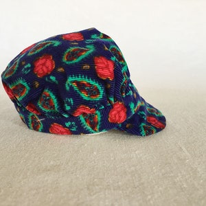 Authentic Vintage Orig 1960s SEBINO BETTINA Alta Moda Italian High Fashion Haute Couture Doll MOD Print Corduroy Hat Baker Boy Cap Clothing