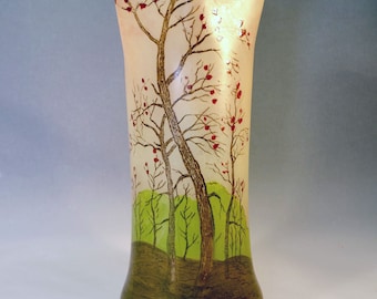 エミール・ガレ作 ファイアンス焼き 陶器の花瓶。1900年頃 - Etsy 日本