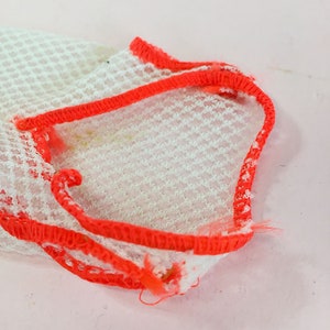 1960s Vintage Clothes Classic Doll Fashion Barbie Mattel Baby Boom Era Twist&#39;nTurn Mod Orange Mesh Living Barbie 1969 Cover-Up & SWIMSUIT