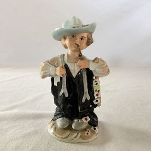 30s/40s Vintage Antique Mid-Century Modern Kitsch Cute Doll Ceramic Sculptural Child Dress Figurine Statue Pottery Czech German Italy French