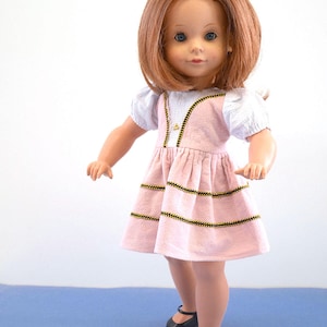 Rare Unusual Vintage Italian Balljointed 1960s Alta Moda Italian High Fashion Haute Couture Girl Doll Character Face Red Hair Pink Dress