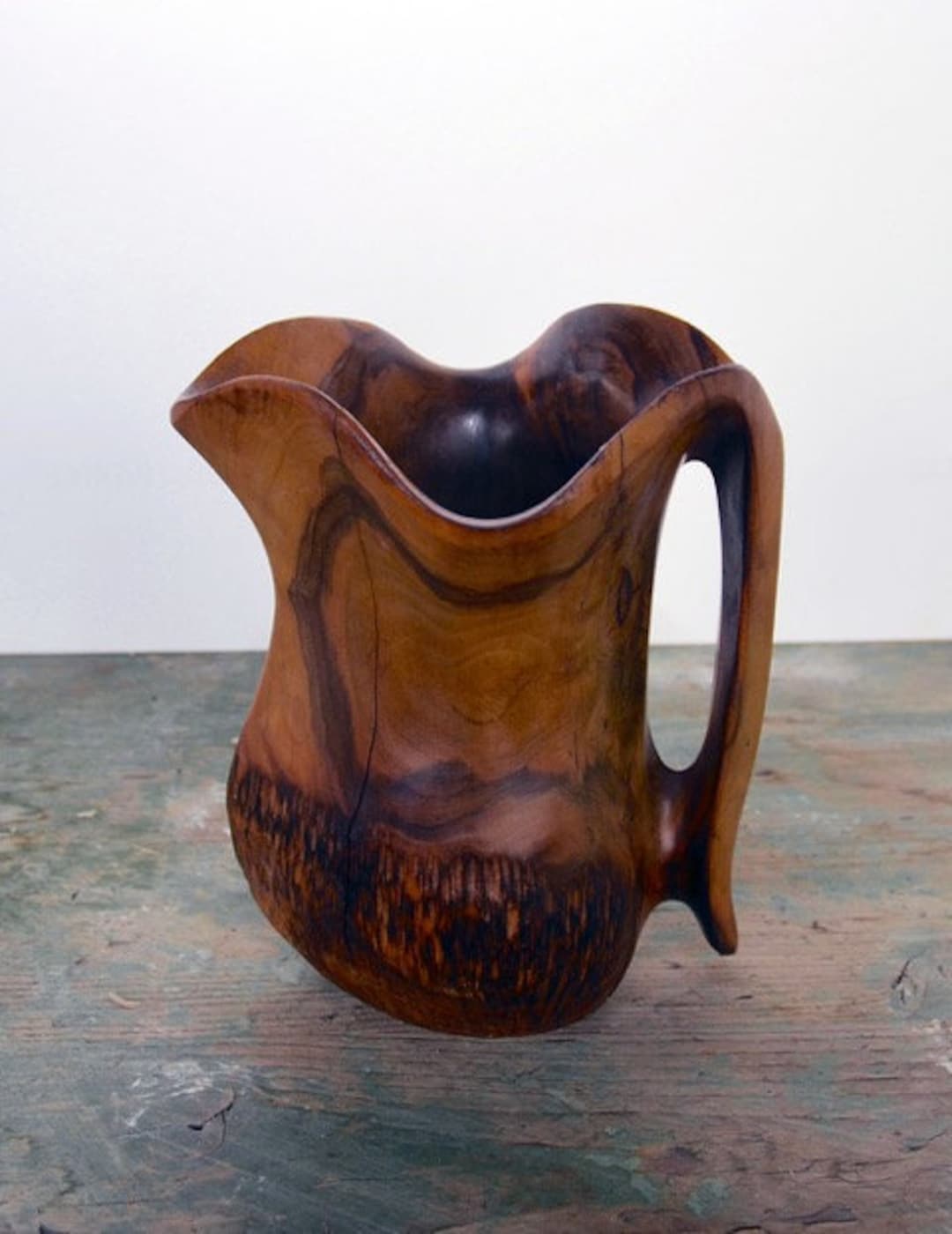 1920s-40s Arts & Craft Deco FALCON SPAIN Olive Wood Biomorphic