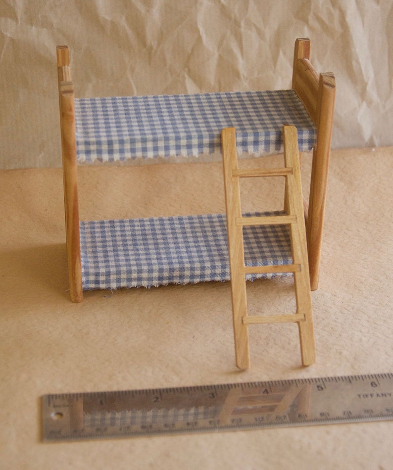 1950 60s Vintage Bodo Hennig Bunk Beds With Ladder Hanse Image 0