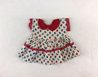 1940s/1950s Vintage Child Girl Doll Hard Plastic Jill Vogue Medford Ginny Clothes Fashion School Day Dress fits Virga Muffie Rosebud Ginger
