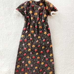 Vintage 60s/70s Bella France Alta Moda Fashion Haute Couture Tressy-era Doll Liberty of London Floral Print Mod MEGO-size DAISY QUANT-size
