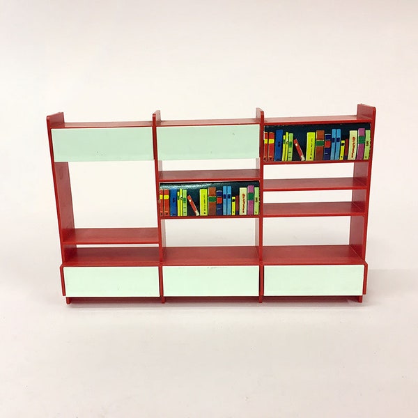 1950S/1960s MODELLA Vintage CRAILSHEIMER Hanse Denmark Doll's House Brio Lundby Mid-Century Modern Designer Furniture Wall Unit Bodo Hennig