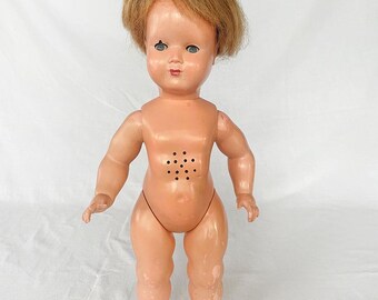 Poupée Ancienne SNF 30 Cm - Années 50, En Novoïd Et Celluloïd, Fille