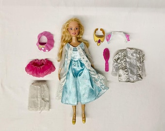 Vintage 1970er/80er Jahre Europa Klon Puppe Barbie Tressy Tammy-Ära Blonde Haare Mod Schlaghosen Weste Jacke Betty Teen Maddie Mod Petra Action Girl