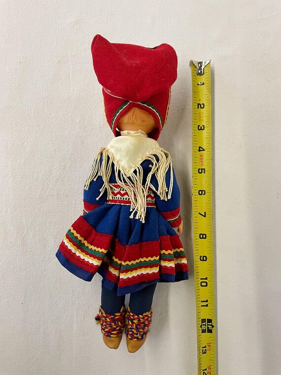 Vintage 50/60s Russian Soviet Union Plastic Doll in Traditional