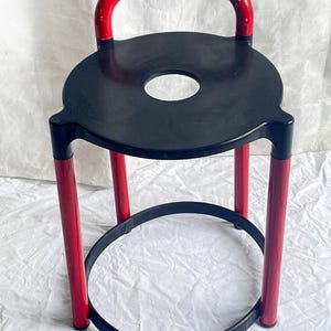 KARTELL Stool Chair Model 4823 Anna Castelli Ferrieri, 1960s/70s Mod Space Age Pop Art Italian Design Concept Panton-era Made in Italy