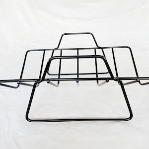 1950s Vintage Atomic Mid-Century Modern Googie Mathieu Matégot style Metal Ultra Modern French Jacques Tati Fruit Bowl Multi-Uses Black Wire