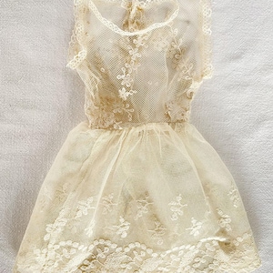 Antique Paul Poiret-era Fashion Child ART DECO Haute Couture FRENCH Embroidered Delicate Lace & Lala Doll Dress Ensemble 1910/20s