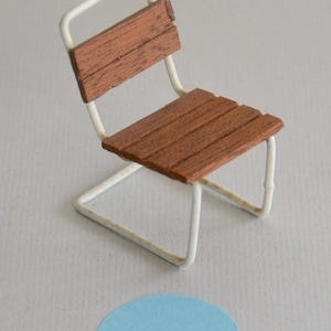 jaren 1950 vintage antieke Hanse Denemarken halverwege de eeuw modern Brio Lundby poppenhuis art deco Marcel Breuer Bauhaus meubelstoel BODO HENNIG C