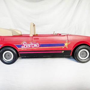1970s/1980s 1981 Superstar BARBIE Doll Mattel Vintage Red FERRARI Automobile Car Sports Racecar Mid Century Modern Racing Design TLC Parts