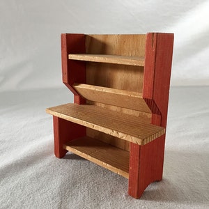 60s/70s Vintage SELECTA Doll&#39;s House Mid-Century Modern Design Wood Furniture Sideboard Pantry Hutch Bodo Hennig Hanse Brio Lundby Spielzeug