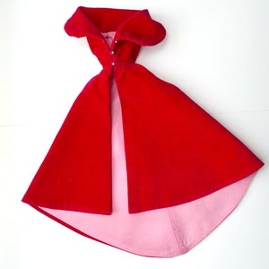 1960s Original Vintage BARBIE Doll &quot;Sophisticated Lady&quot; #993 1963-1964 Dress Gown Full Skirt Pinkish Red Velvet Evening Coat Excellent Cond