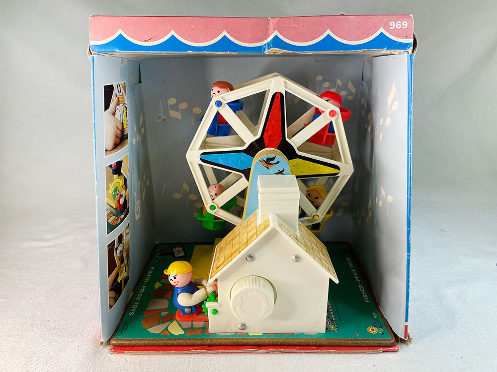 Ferris Wheel Vintage Fisher Price People Plastic Toy Playset