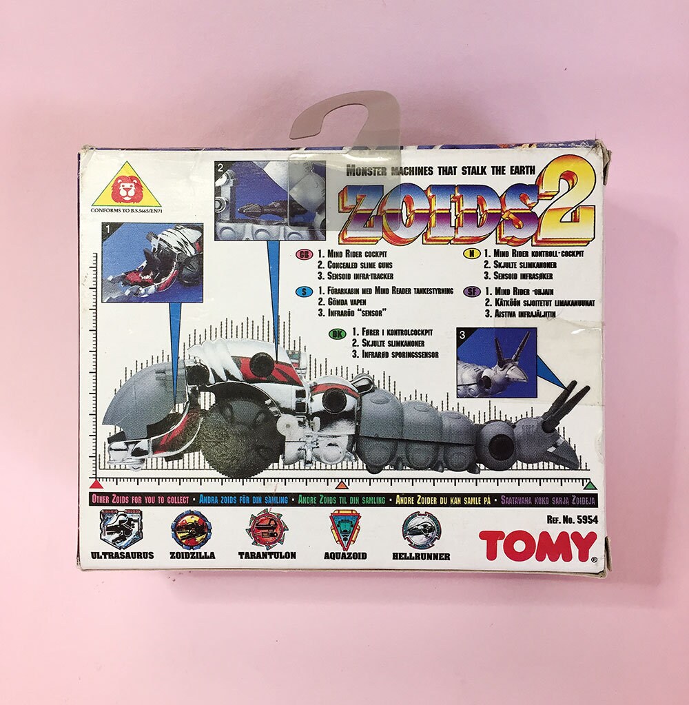 Vintage Mint in Box Sci-fi Europe ZOIDS 2 SLITHER TOMY Monster