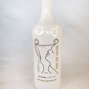 Vintage Mid-Century Modern French German Ceramic Zoomorphic Design Art Deco Fat Lava Art Stylized Face Cocteau-inspired Sgraffito BOTTLE