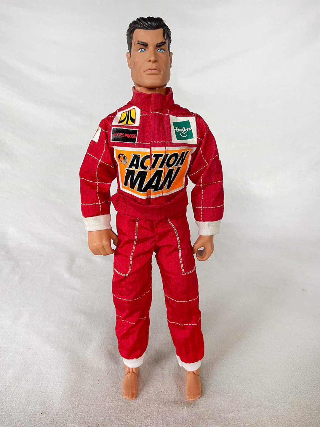 European 1990s Vintage Race Car Hot Rod Motorcycle Driver G.i.joe ...