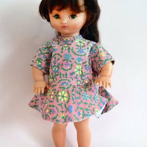 Authentic BELLA FRANCE Vintage Original Clothes1950s 1960s France Alta Moda Fashion Haute Couture Poupée Doll Mod Teenager Original Dress