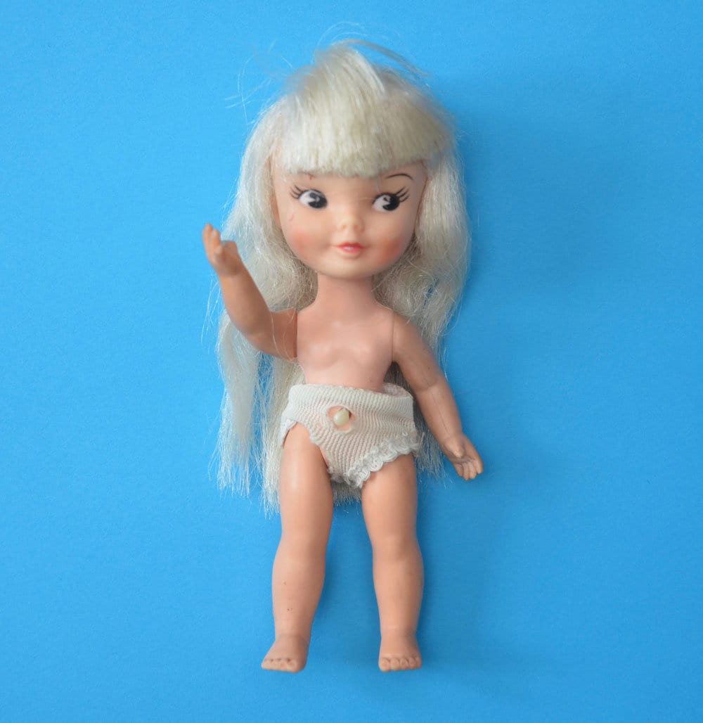 Original Clothes Vintage 1960s 1964 REMCO HEIDI Waving Arm Japan