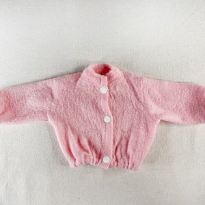 Vintage 60s/70s Authentic France Exclusive Bella CATHY LESLIE BETSIE Mod Pink Sweater Courréges Blouse Designer Fashion Doll Jacket Blouson image 1