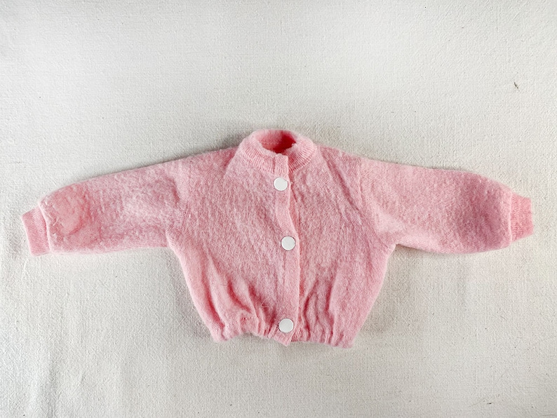 Vintage 60s/70s Authentic France Exclusive Bella CATHY LESLIE BETSIE Mod Pink Sweater Courréges Blouse Designer Fashion Doll Jacket Blouson image 1