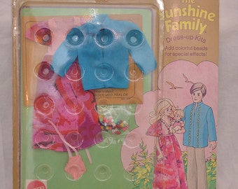 1974 O/F No. 7265 MIB Authentic Vintage European Barbie Friend SUNSHINE FAMILY Fashion Doll Complete Mother 2 Father 1 Mom Heads Baby repair