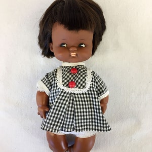 Black AFRICAN Afro Doll Authentic Vintage Original 1950s MADE in JAPAN Alta Moda Fashion Haute Couture Poupée Doll Toddler Infant Baby Child