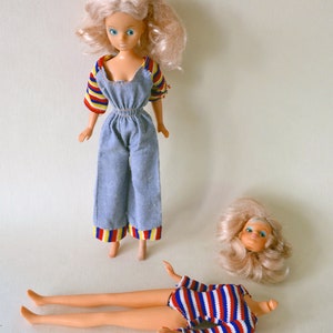 Muñeca de moda de diseñador DAISY MARY QUANT vintage, traje original, mono, Londres Vidal Sassoon, estilo Twiggy, Fleur, cuerpo y cabeza extra