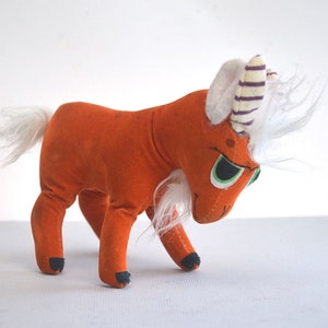 Rare Whimsical Kawaii Vintage 50/60s Comical FANTASY ANIMAL Goat Doll Toy Felt Stuffed Animal Steiff-era Japan Tomi Fun Farm DAKIN Dream Pet