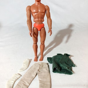Rare Vintage Antique 1960s/70s French Mattel BIG JIM Friend Jeff TLC Outfit Adventurer Palitoy GIJoe Action Joe Man Figure 60s Outfit Hasbro