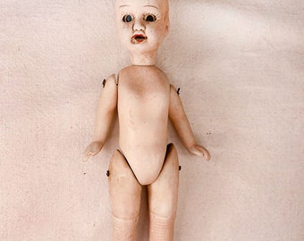 Poupée Ancienne Jules Verlingue – Tête Biscuit – Taille 30 Cm – Petite Française Liane – 1900