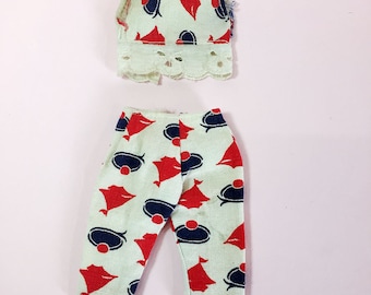 1950s Vintage Girl Doll Hard Plastic Jill Vogue Medford Ginny Clothes Fashions CApri Pants Capri Halter Top fits Virga Muffie Rosebud Ginger