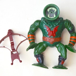 Vintage LEECH Iconic Sci-fi European Masters of the Universe MATTEL 1985 Motu/He-Man Played Condition Cartoon Movie Action Figure ARCH Bow