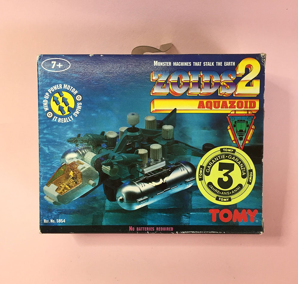 Vintage M.I.B. Sci-fi Europe ZOIDS 2 AQUAZOID TOMY Monster