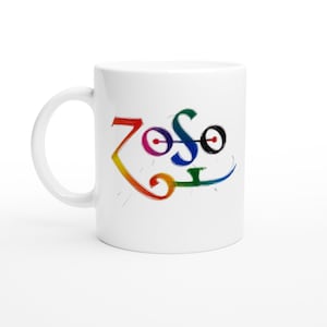 Led Zeppelin Symbol Tasse | Kultige Design von Led Zeppelin 4 | Musik Fan Geschenk