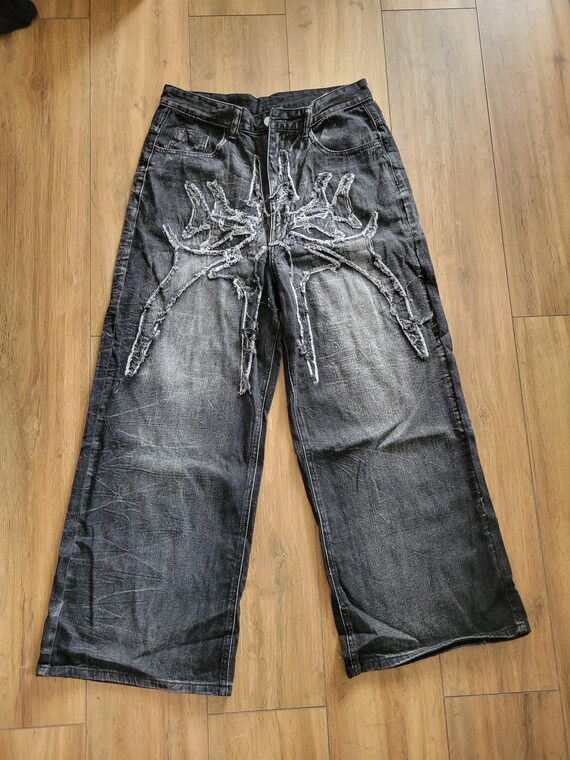 パンツ 2000's archive paint grunge buggy denim パンツ 2000's