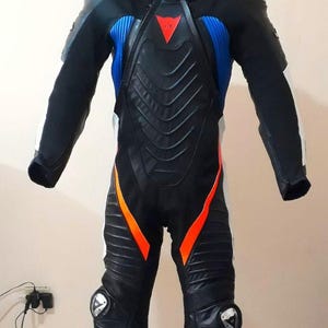 Vintage Dainese Handmade custom Motorbike Genuine Leather Racing Suit for men&#39;s and women&#39;s Professional Biker&#39;s