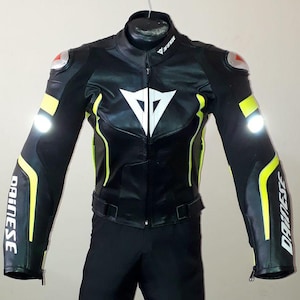 Vintage Dainese Leather Motorcycle Racing Suit: Custom MotoGP Style