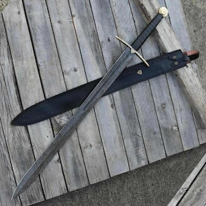 Viking Sword, Damascus Sword ,Hand Forged Sword, Long Sword, Sword, Sword Real, for Viking Costumes, Gift for Groomsmen, Wedding Gift.