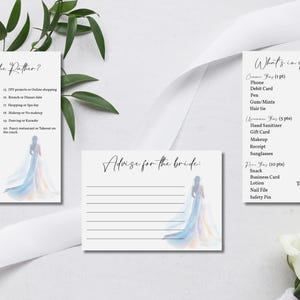 Something Blue Bridal Shower Game Bundle: Floral Printable Templates