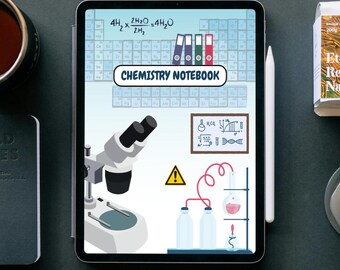 Chemistry Digital Notebook | Cornell & Lined Format | Printable PDF (8.5x11in)